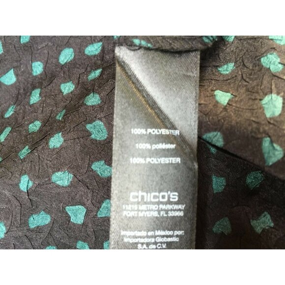 Travelers Chico's Size 1 Shawl Collar Cardigan Sweater Crinkle Knit Lightweight - Picture 6 of 9